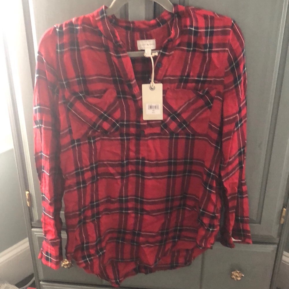 Flannel blouse